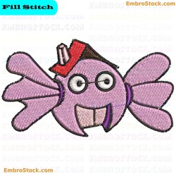 Homey Fish Embroidery Design 8