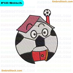 Homey Soccer Ball Embroidery Design 11