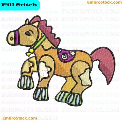 Horse Embroidery Design 18