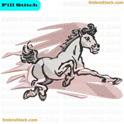 Horse Embroidery Design 20