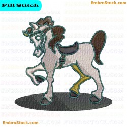 Horse Embroidery Design 25