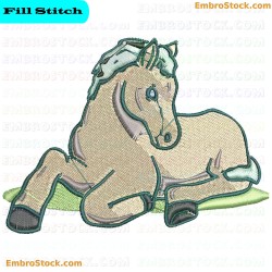 Horse Embroidery Design 26