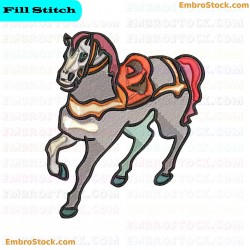 Horse Embroidery Design 27