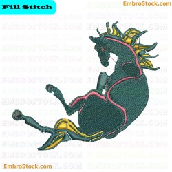 Horse Embroidery Design 33