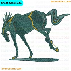 Horse Embroidery Design 35