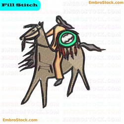 Horse Embroidery Design 5