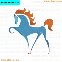 Horse Embroidery Design 9