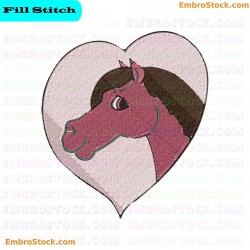 Horse Head Embroidery Design 13