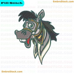 Horse Head Embroidery Design 28