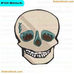 Human Skeleton Embroidery Design 1