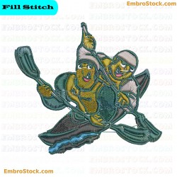 Ice Hockey Embroidery Design 3