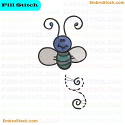 Insect Embroidery Design 8