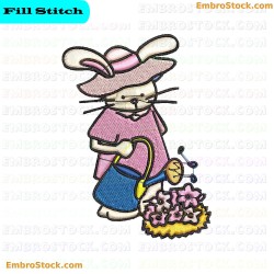 Joe Rabbit Embroidery Design 10