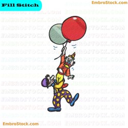 Joker Character Embroidery Design 7