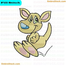 Kangaroo Embroidery Design 1