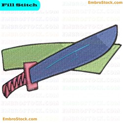 Knife Embroidery Design 9