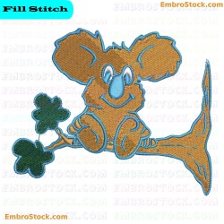 Koala Embroidery Design 1