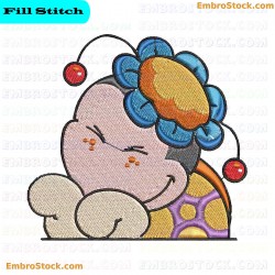 Ladybug Embroidery Design 12