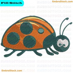 Ladybug Embroidery Design 3