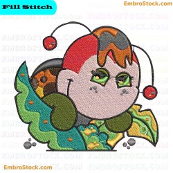 Ladybug Embroidery Design 6