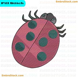 Ladybug Embroidery Design 84