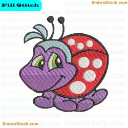 Ladybug Embroidery Design 93