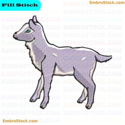 Lamb Embroidery Design 6