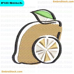 Lemon Embroidery Design 21