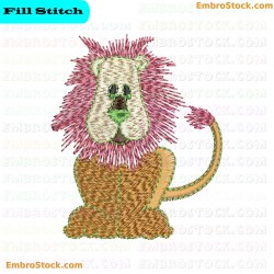 Lion Embroidery Design 8