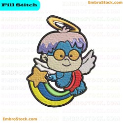 Little Angel Embroidery Design 10