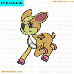 Little Deer Embroidery Design 3