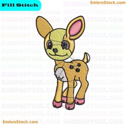 Little Deer Embroidery Design 4