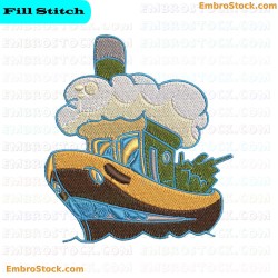 Living Ship Embroidery Design 2