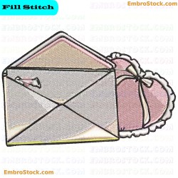 Love Letter Embroidery Design 5