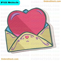 Love Letter Embroidery Design 7