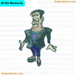 Male Figure Embroidery Design 31