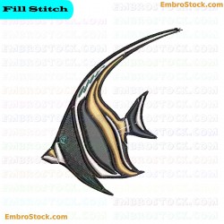 Marlin Fish Embroidery Design 6