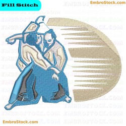 Martial Arts Embroidery Design 4