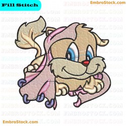 Mischievous Cat Embroidery Design 1