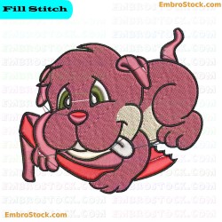 Mischievous Dog Embroidery Design 2