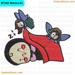 Moon Fairies Embroidery Design 9