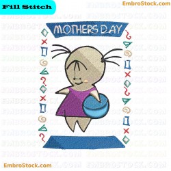 Mothers Day Embroidery Design 9