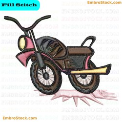 Motorcycle Embroidery Design 7