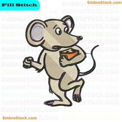 Mouse Embroidery Design 5