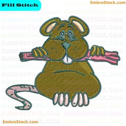 Mouse Embroidery Design 9