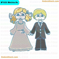 My Wedding Day Embroidery Design 5