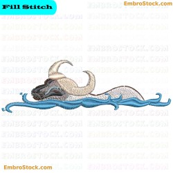 Native Buffalo Embroidery Design 4