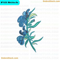 Native Flower Embroidery Design 3