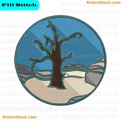 Nature Themed Embroidery Design 6