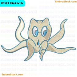 Octopus Embroidery Design 1